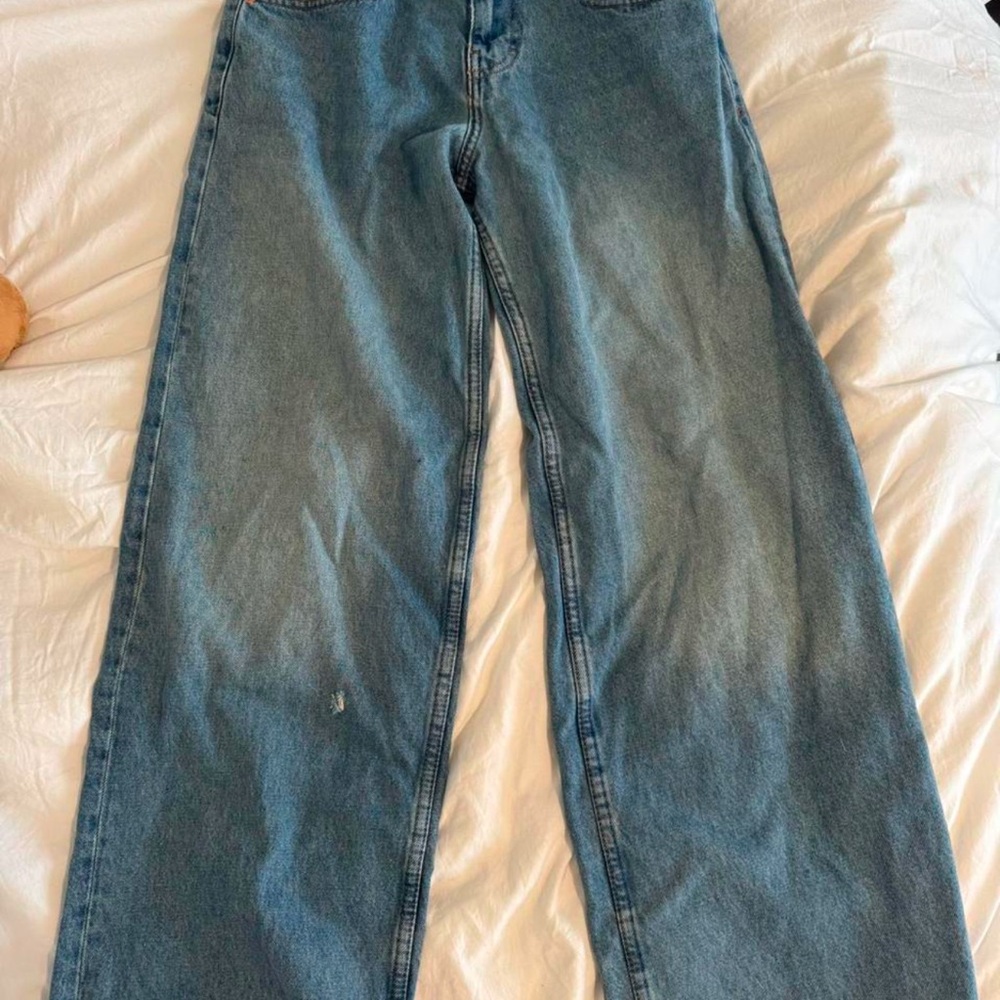 Motel Rocks Blue Wide Leg Jeans